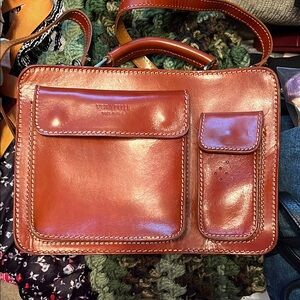 Vera Pelle Brown Leather Bag